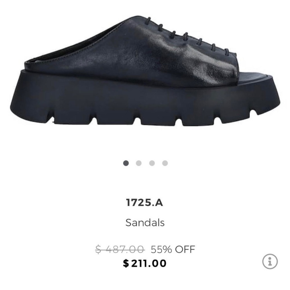 NEW SANDALS - SIZE 7 - LEATHER 1725.a designer